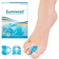 Separador de dedos Sumiwish Hallux- [10x] Ampliador de dedos grande- Separador de dedos de silicona- Corrección de dedos…